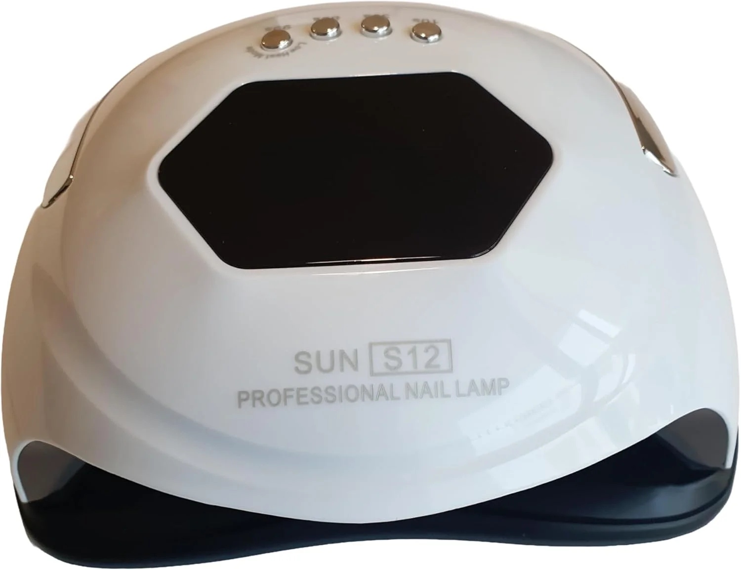 دستگاه خشک کن لاک ناخن حرفه ای SUN S12 UV LED با صفحه نمایش LCD، سنسور حرکتی، 4 تنظیمات تایمر، سفید
