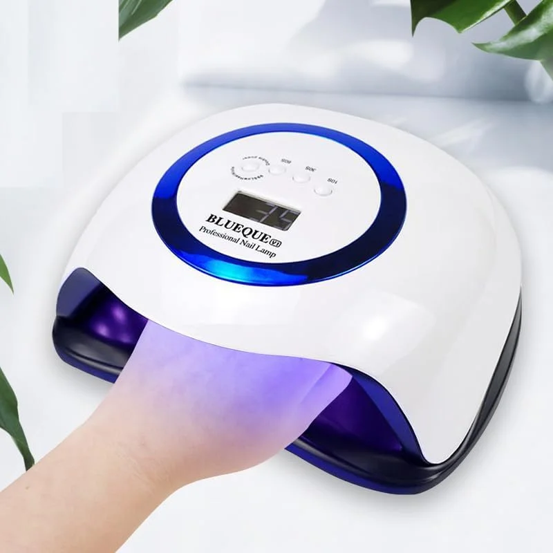 دستگاه خشک کن لاک ناخن BLUE-QUE، دستگاه خشک کن ناخن و دستگاه خشک کن رنگ ناخن. لامپ مانیکور مناسب استفاده حرفه ای. پولیش، کیورینگ، پدیکور. قابل استفاده در سالن یا منزل (V1)