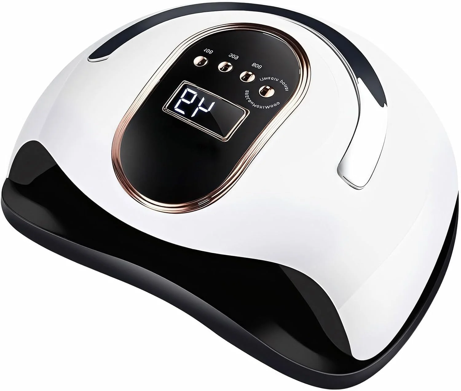 دستگاه خشک کن ناخن بی سیم، تایمر 4 حالته (10s/30s/60s/99s) و UV+LED، کیت قابل حمل 168 وات با دسته، 23 سانتی متر برای خشک کردن لاک ژل