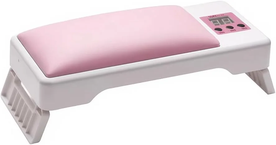 چراغ خشک کن ناخن بالشتی دستی 24LED USB تاشو برای لاک ژل (صورتی)