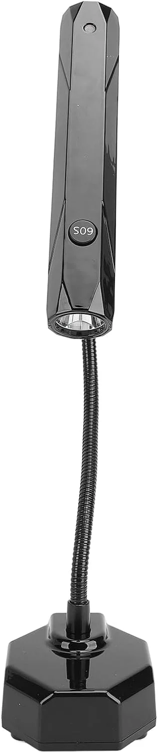 چراغ ژل ناخن لمسی Luqeeg، LED گردن غازی شارژی بی‌سیم، چراغ خشک کن ژل، با تایمر و مهره های منبع نور دوگانه، 10 ساعت استفاده مداوم، برای سالن، خانه و DIY