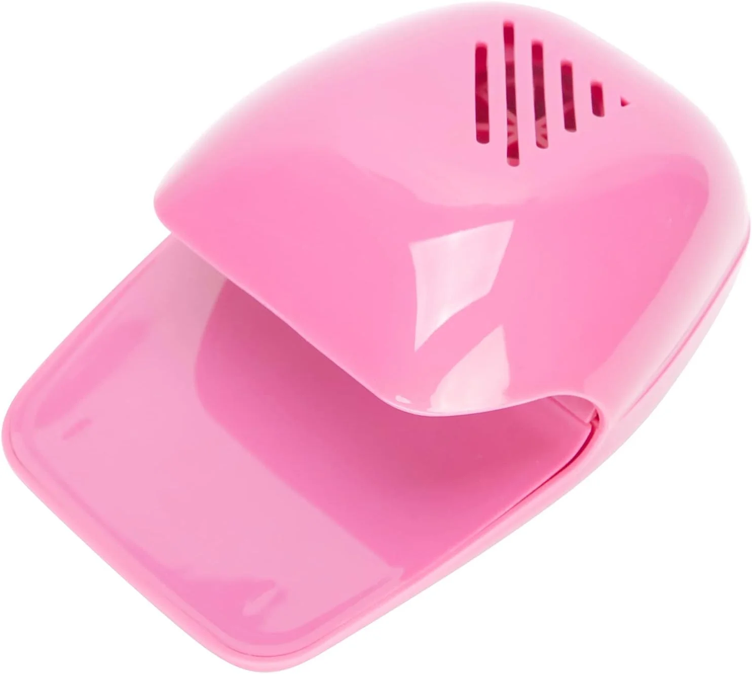 خشک کن لاک ناخن Cryfokt، فن خشک کن لاک ناخن سایز کوچک سبک وزن قابل حمل حرفه ای برای سالن ها مهمانی ها برای خانه و مسافرت برای خانم ها (صورتی)