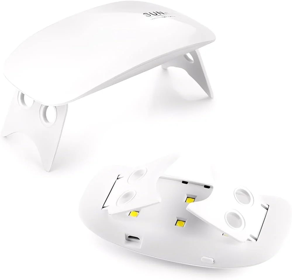 دستگاه خشک کن لاک ناخن تاشو LED برای مانیکور پدیکور - سفید