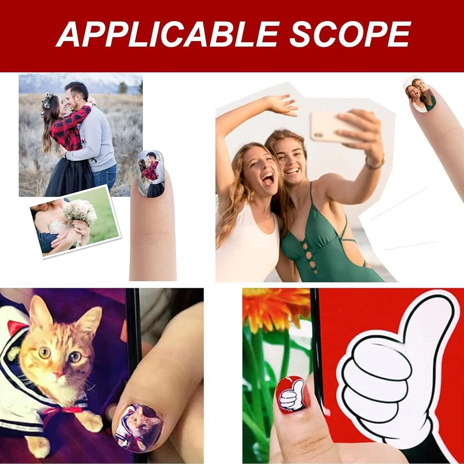 دستگاه چاپ طرح ناخن، دستگاه چند منظوره طراحی ناخن، دستگاه طراحی ناخن خودساز با لامپ خشک کن ناخن برای سالن های ناخن/علاقه مندان به ناخن، سفید، سفید