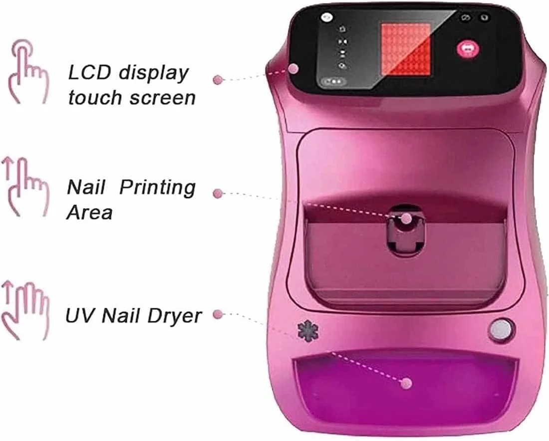 دستگاه چاپ ناخن، دستگاه چاپ دیجیتال موبایل ناخن، کارآمد و سریع، چند منظوره 2 در 1، برای استفاده در سالن های آرایشی و منزل دستگاه چاپ ناخن، دستگاه چاپ دیجیتال موبایل ناخن، کارآمد و سریع، چند منظوره 2 در 1، برای استفاده در سالن های آرایشی و منزل