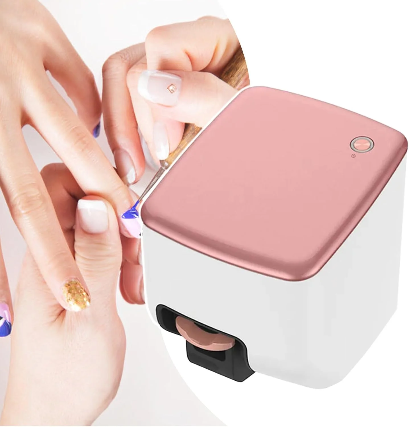 دستگاه چاپ ناخن رنگی، با طراحی سریع در 10 ثانیه، چاپ محتوای سفارشی، تشخیص خودکار اندازه ناخن برای ناخن های دخترانه