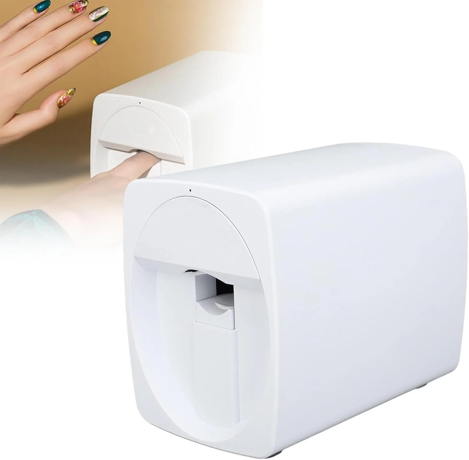 دستگاه چاپ ناخن قابل حمل برای استفاده در منزل و سالن های آرایشی، ابزار چند منظوره طراحی ناخن مناسب برای علاقه مندان به هنر ناخن