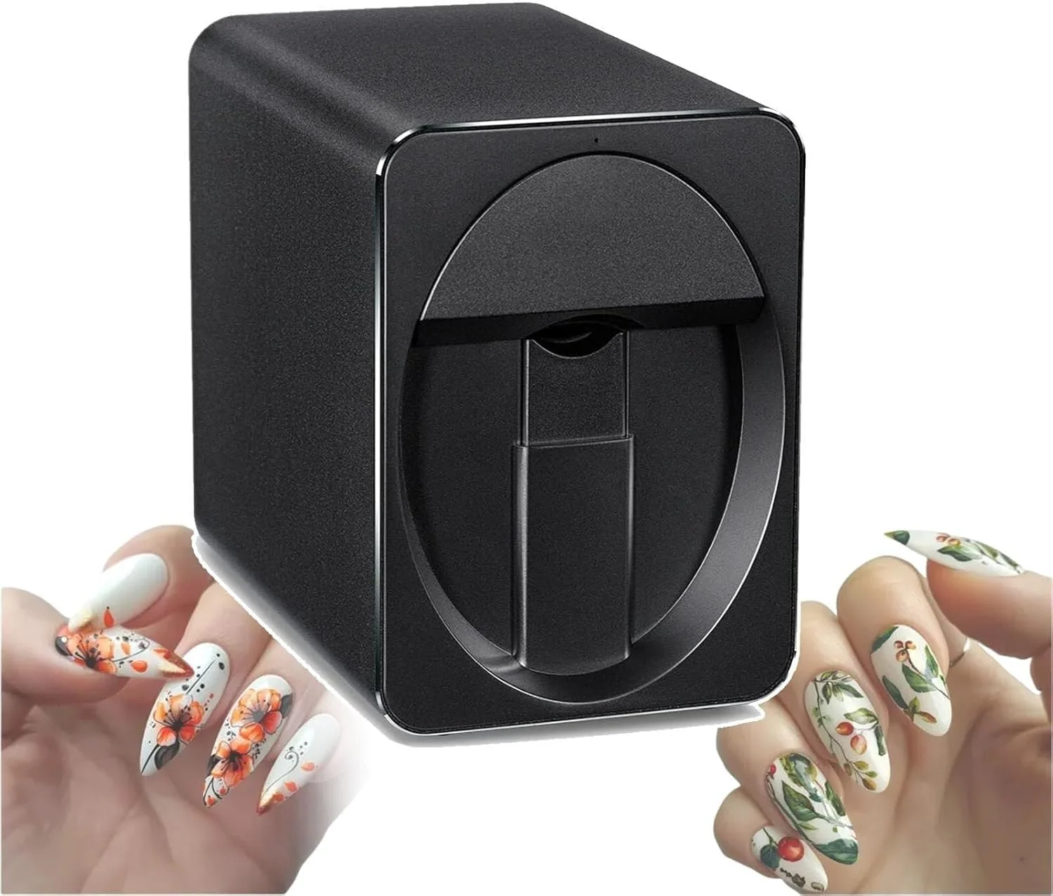 دستگاه طراحی ناخن رومیزی، دستگاه چاپ ناخن قابل حمل، استفاده آسان، حمل راحت برای سفر/مهمانی/رویداد/فضای باز، آبی روشن