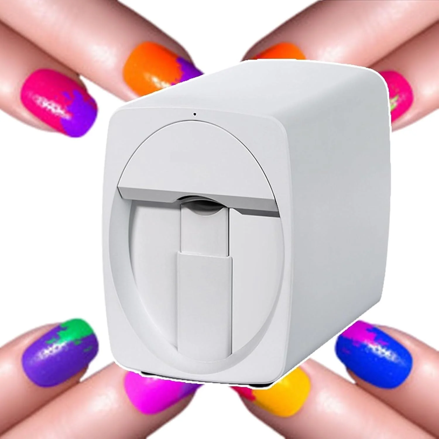 دستگاه چاپ ناخن قابل حمل، دستگاه طراحی ناخن، طرح سفارشی، دستگاه چاپ ناخن برای زیبایی و مراقبت شخصی، لوتوس