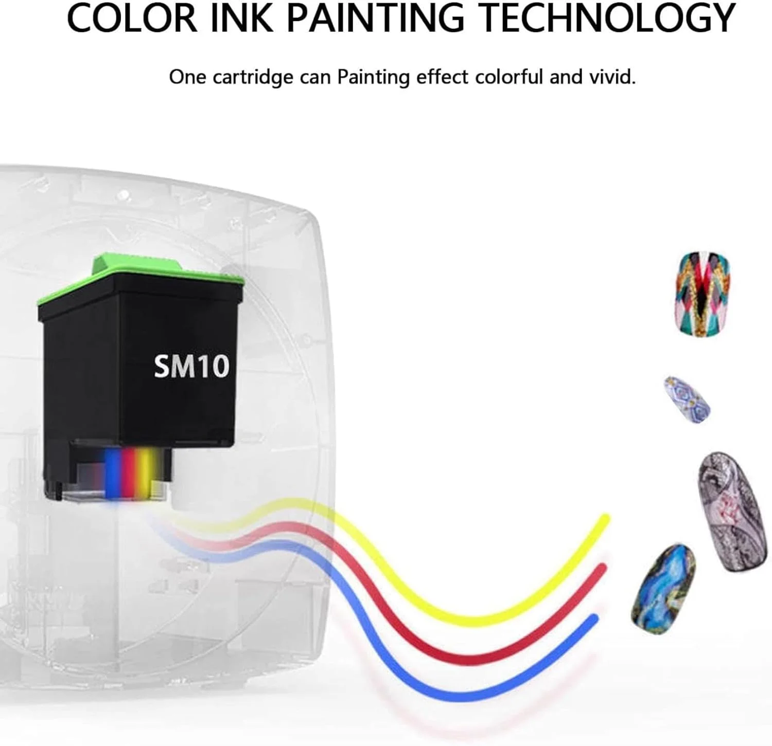 دستگاه چاپ ناخن هوشمند مینی دیجیتال، دستگاه خودکار طراحی ناخن چند منظوره قابل حمل برای سالن ناخن