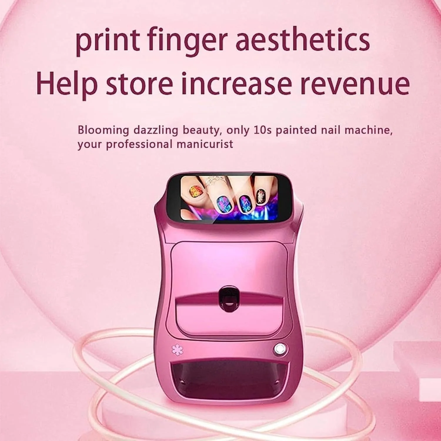 دستگاه چاپ طرح ناخن، ابزار طراحی و نقاشی ناخن برای سالن های زیبایی، آرایشگاه ها و مراکز خرید