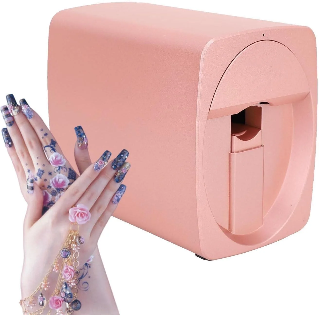 دستگاه طراحی ناخن قابل حمل، دستگاه چاپگر ناخن رومیزی، طرح های سفارشی DIY، برای زیبایی و مراقبت شخصی، تمیز کردن آسان