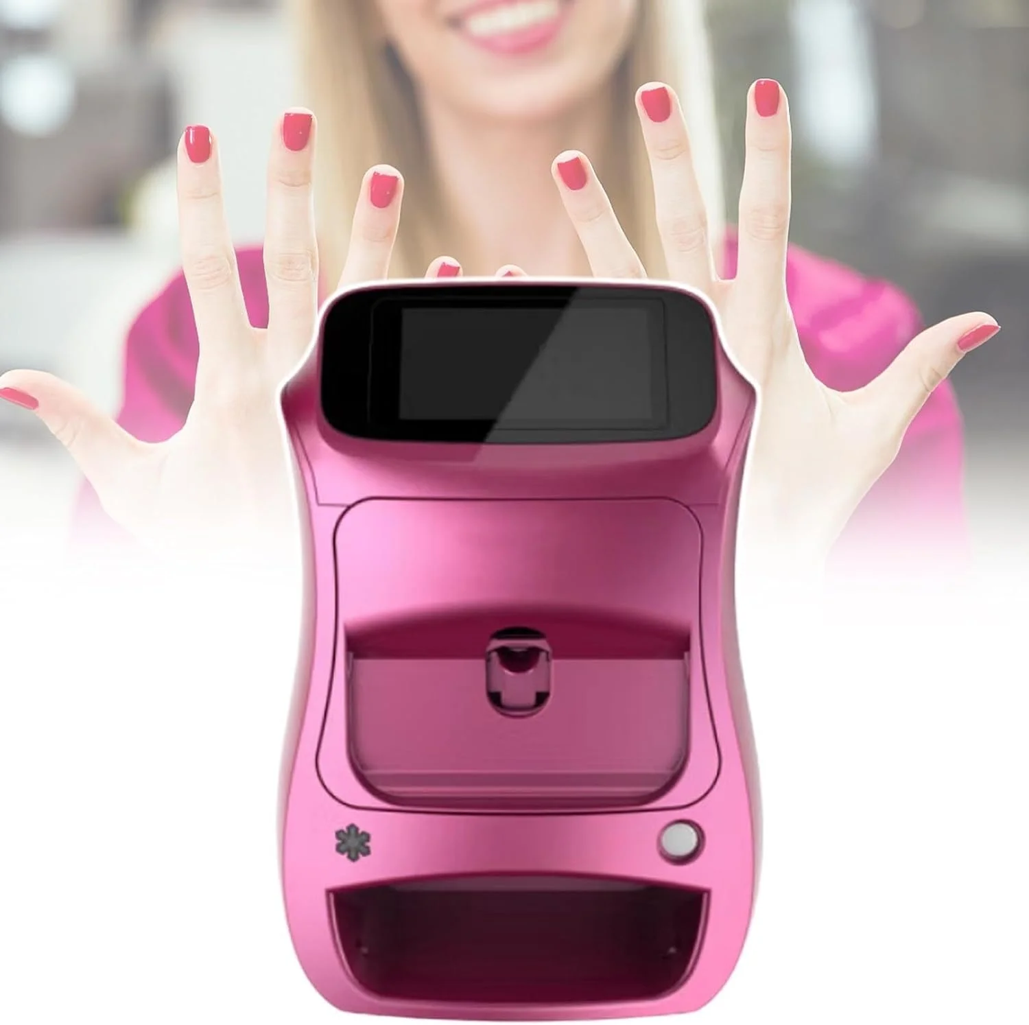 دستگاه چاپ ناخن سالن های آرایشی، دستگاه سبک وزن چاپ طرح ناخن، ابزار طراحی ناخن برای منزل/سالن آرایشی/علاقه مندان به ناخن