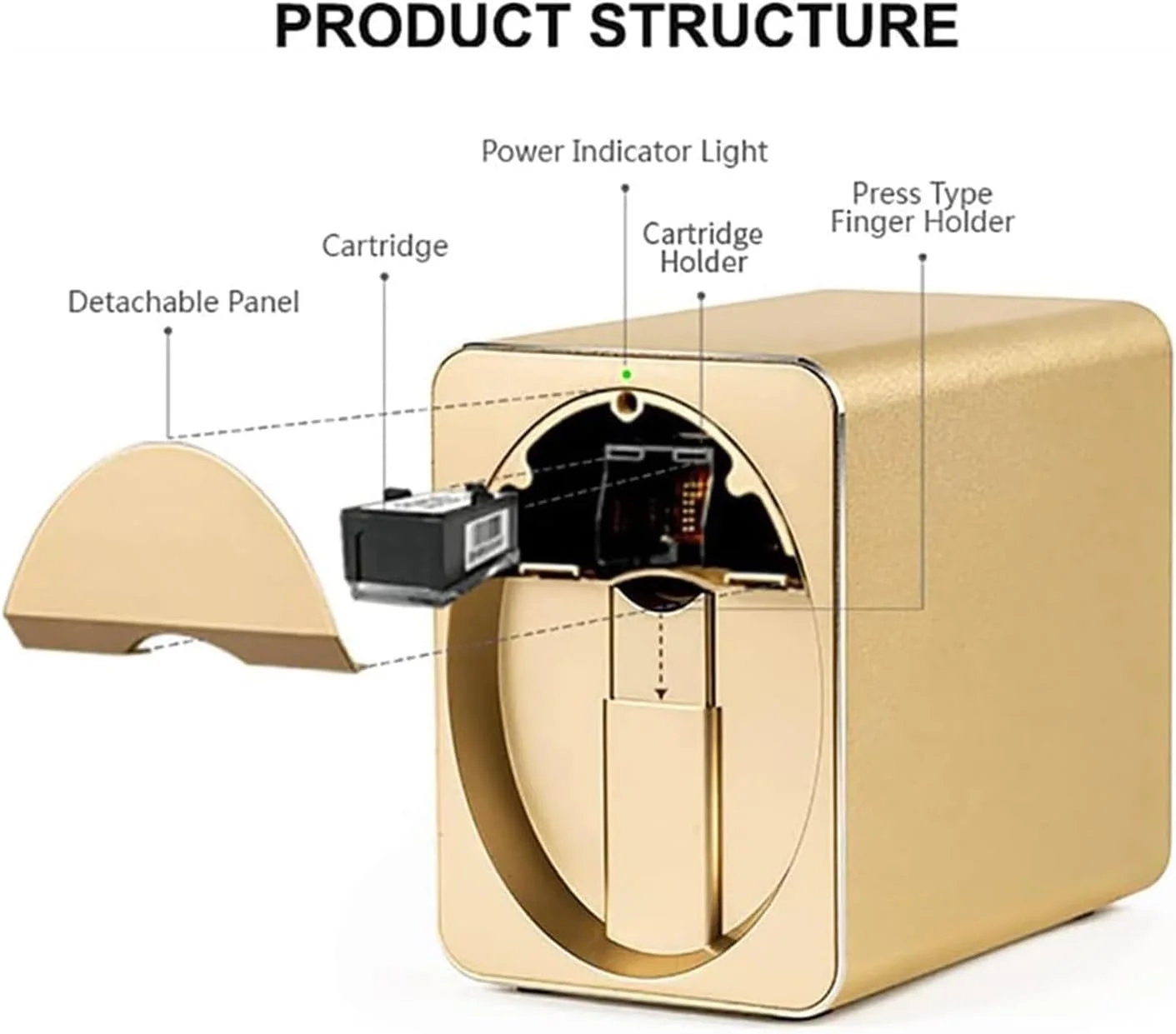 دستگاه چاپ ناخن هوشمند خودکار چند منظوره قابل حمل، دستگاه طراحی ناخن سفارشی برای دوستداران ناخن