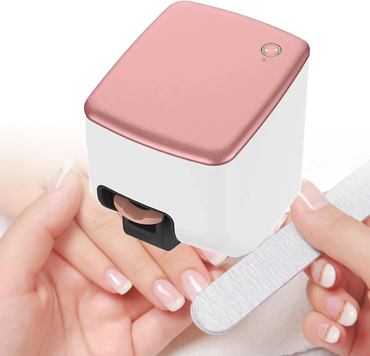 دستگاه طراحی ناخن - ابزار چاپ طرح خودکار قابل حمل، تجهیزات سالن مانیکور خانگی هوشمند کوچک، طراحی در 10 ثانیه برای ناخن های دخترانه، کیفیت بالا 1200Dpi