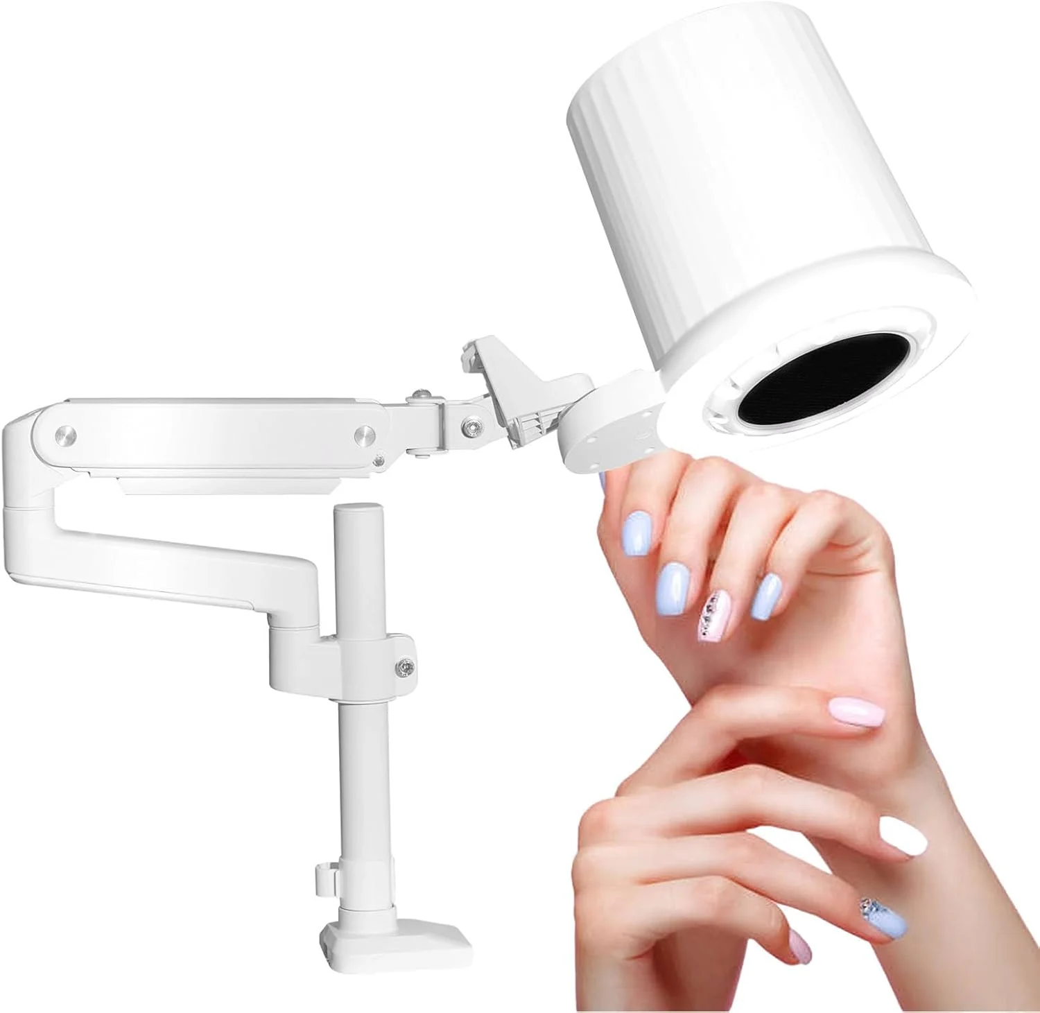 دستگاه جمع کننده گرد و غبار ناخن LED با فن 10 سرعته، دستگاه حذف کننده گرد و غبار ناخن کم صدا، دستگاه طراحی ناخن، جداکننده قوی گرد و غبار ناخن