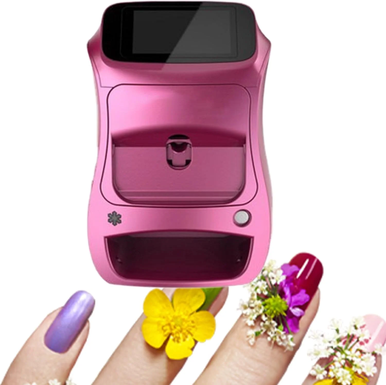 دستگاه چاپ ناخن حرفه ای قابل حمل برای طراحی ناخن با صفحه لمسی، نقاشی در 10 ثانیه، دستگاه چاپ ناخن اتوماتیک هوشمند