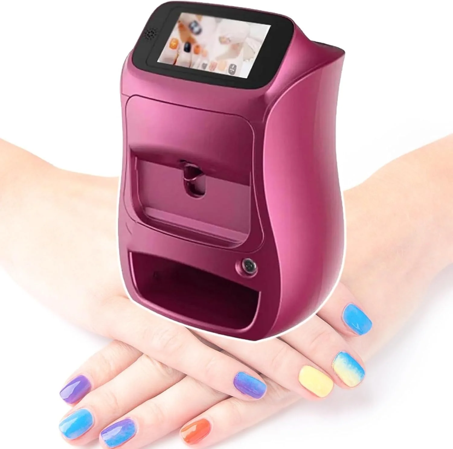 دستگاه چاپ ناخن، چاپ سریع 10 ثانیه ای، دستگاه چاپ هنر ناخن رومیزی برای استودیوهای عروسی/استودیوهای ناخن