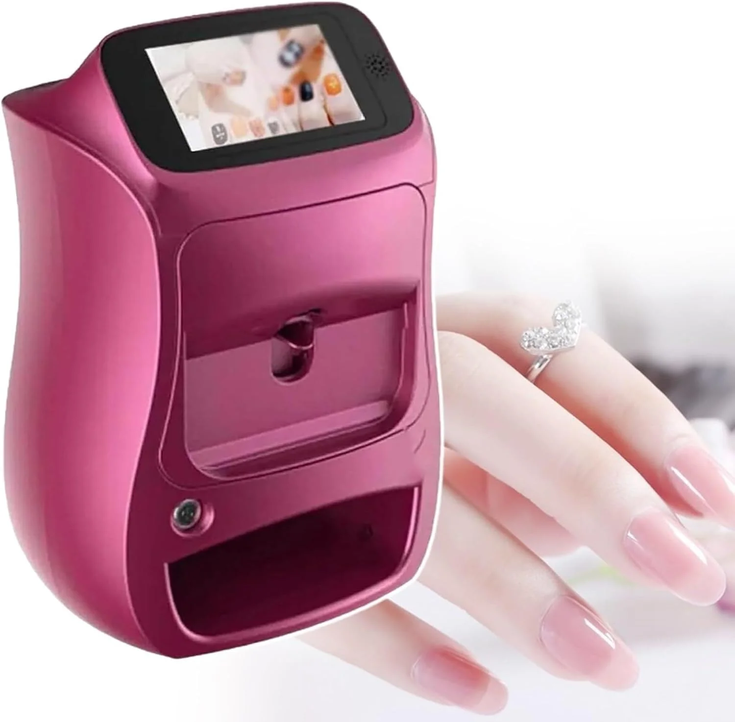 دستگاه چاپ ناخن، دستگاه طراحی ناخن قابل حمل با کنترل صفحه نمایش، مناسب برای استودیوهای ناخن/علاقه‌مندان به ناخن/ناخن‌کاران