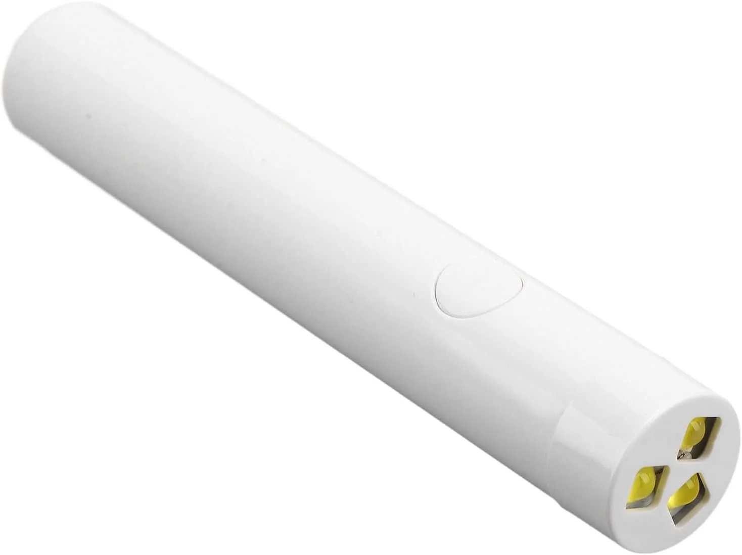 چراغ UV ژل ناخن، 3 وات، 3 ال ای دی، خشک کن ناخن، خشک شدن سریع 60 ثانیه ای، مینی چراغ UV دستی، 200 میلی آمپر ساعت، سفید