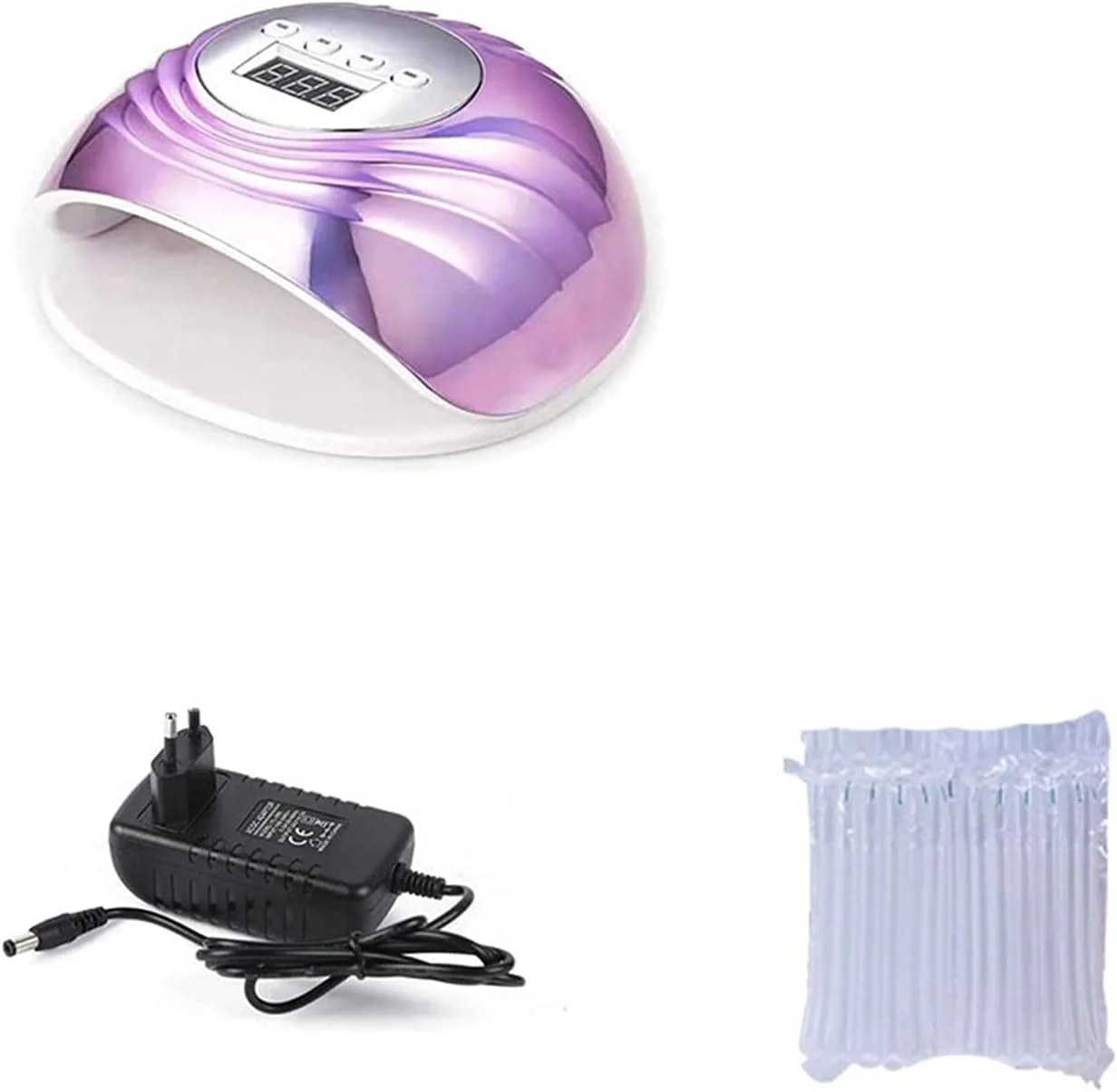 دستگاه خشک کن لاک ناخن UV LED رنگی 78 وات با تایمر 10/30/60/99 ثانیه و سنسور خودکار، مناسب برای استفاده در منزل و سالن (صورتی) دستگاه خشک کن لاک ناخن UV LED رنگی 78 وات با تایمر 10/30/60/99 ثانیه و سنسور خودکار، مناسب برای استفاده در منزل و سالن (صورتی)