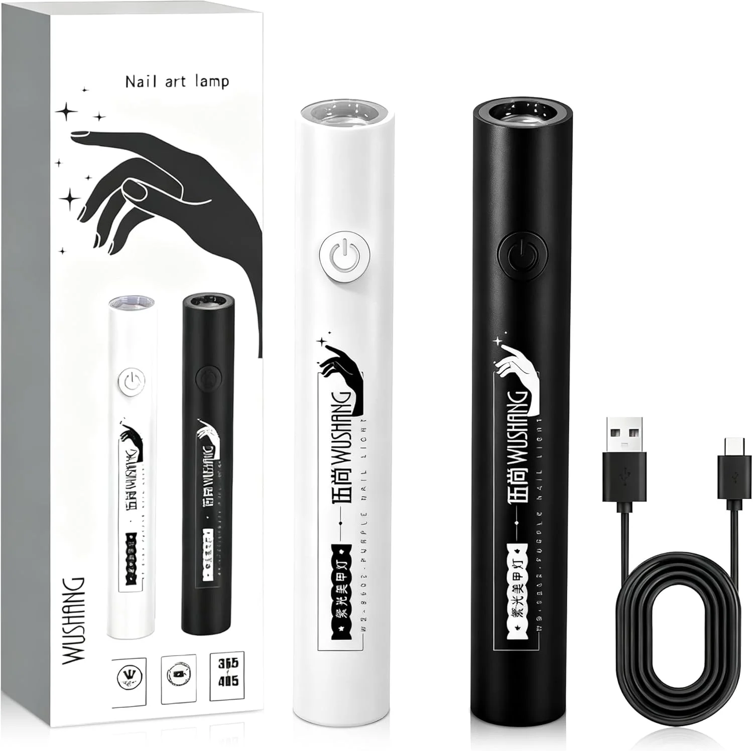 ست ۲ عددی مینی لامپ UV ناخن برای ژل ناخن، چراغ خشک کن ناخن LED دستی قابل حمل با تایمر ۲۰/۶۰ ثانیه ای قابل شارژ USB، لامپ خشک کننده سریع ناخن برای استفاده خانگی و مسافرت، هدیه برای خانم ها ست ۲ عددی مینی لامپ UV ناخن برای ژل ناخن، چراغ خشک کن ناخن LED دستی قابل حمل با تایمر ۲۰/۶۰ ثانیه ای قابل شارژ USB، لامپ خشک کننده سریع ناخن برای استفاده خانگی و مسافرت، هدیه برای خانم ها