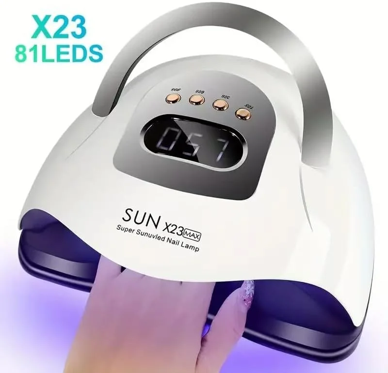 دستگاه خشک کن لاک ژل حرفه ای OSYA، مدل SUN X23 MAX UV LED مناسب برای سالن های مانیکور حرفه ای، لاک، خشک کردن، مانیکور، پدیکور، ابزار هنری، سفید