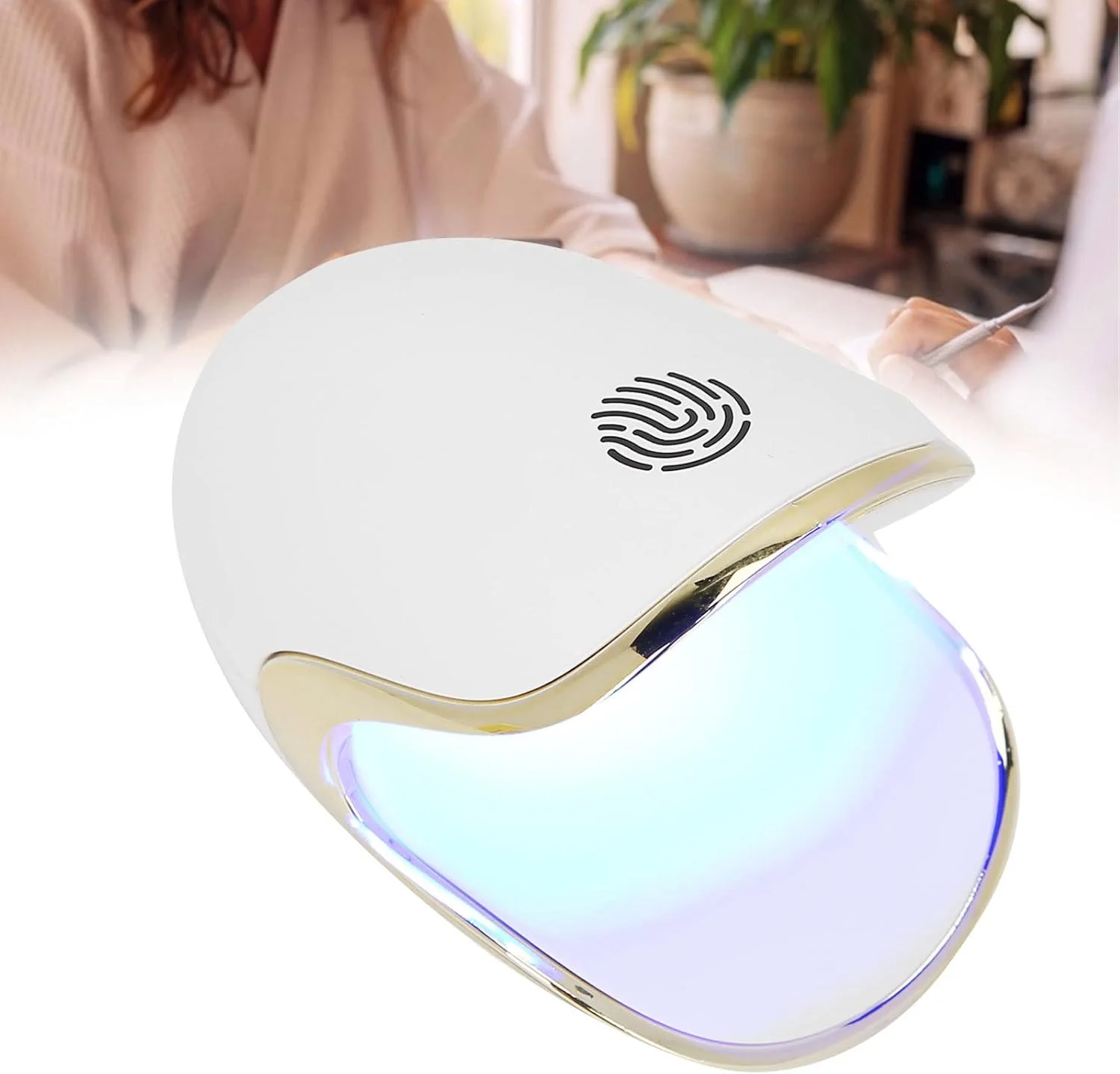 دستگاه خشک کن لاک ناخن LED یو وی 6 وات Haofy، چراغ پخت لاک ژل، خشک کن لاک ژل USB خانگی، کوچک، تک انگشتی، مینی دستگاه خشک کننده LED