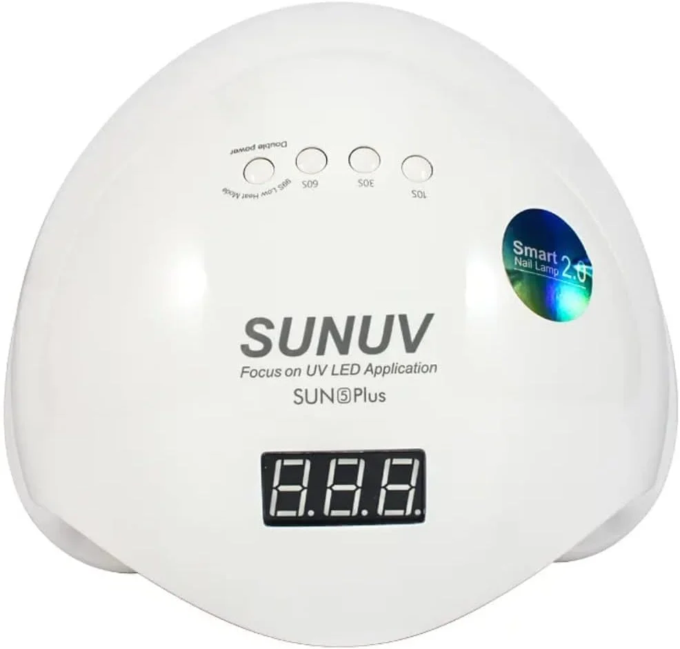 دستگاه خشک کن لاک ناخن LED یو وی 5 پلاس، دستگاه حرفه ای ژل برای مانیکور و پدیکور با سنسور و 4 تایمر دستگاه خشک کن لاک ناخن LED یو وی 5 پلاس، دستگاه حرفه ای ژل برای مانیکور و پدیکور با سنسور و 4 تایمر