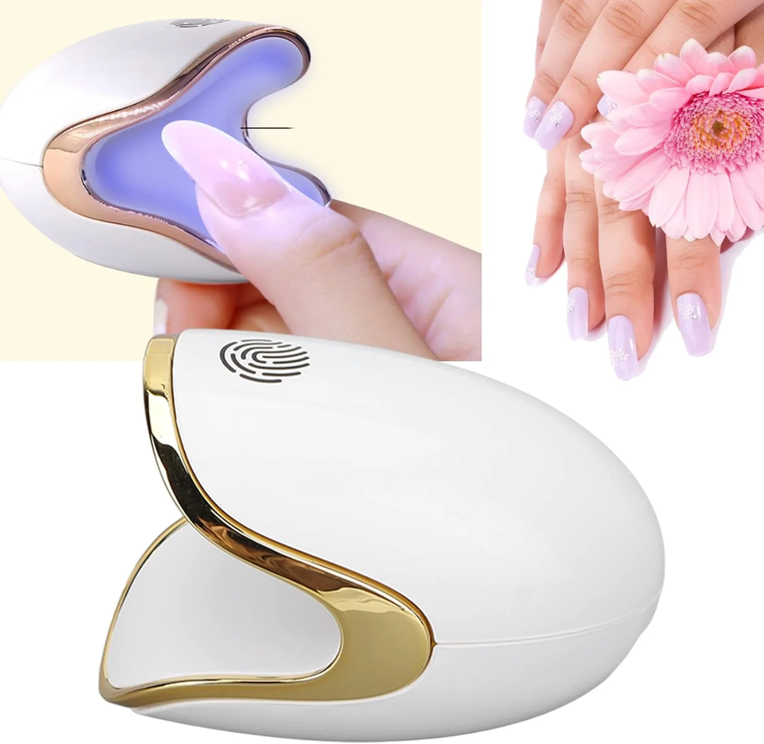 مینی لامپ ناخن طرح تخم دایناسور، خشک کن سریع ناخن، قابل حمل برای منزل و سالن، منبع نور دوگانه LED مینی لامپ ناخن طرح تخم دایناسور، خشک کن سریع ناخن، قابل حمل برای منزل و سالن، منبع نور دوگانه LED