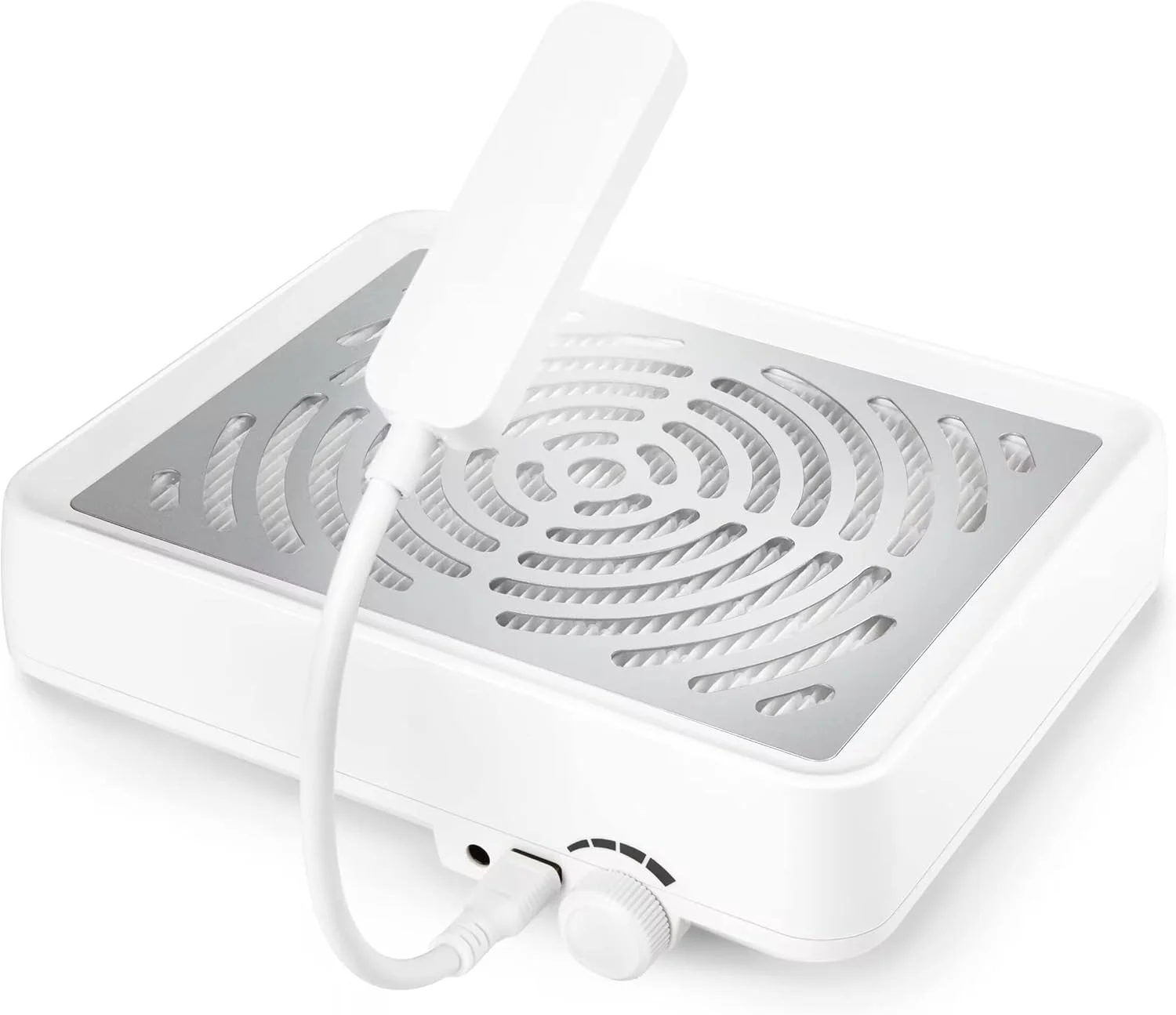 دستگاه جمع کننده گرد و غبار ناخن TERRIFI، 40 وات، با لامپ برای ناخن های تمیز و شیک، دستگاه مکش برقی گرد و غبار برای ناخن - برای استفاده در سالن های ناخن و منزل