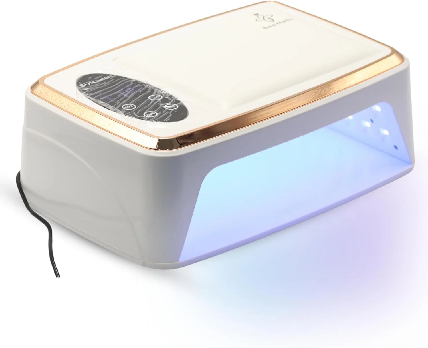 چراغ ناخن بالشتی BeeNails MATE-60 3.0-120W UV LED، خشک کن حرفه ای ناخن با بالشتک دست برای مانیکور سالنی، قابل حمل، خشک کردن سریع، 100-240V 50/60HZ