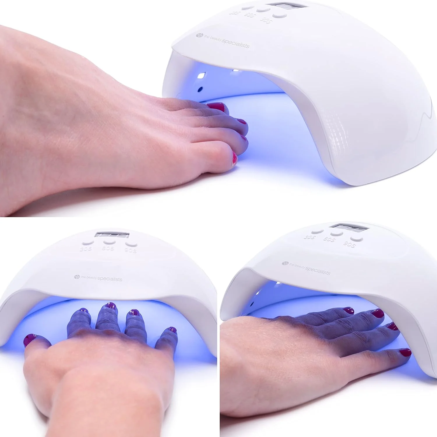دستگاه خشک کن لاک ژل ناخن ریو UV LED دوگانه 36 وات با تایمر خودکار