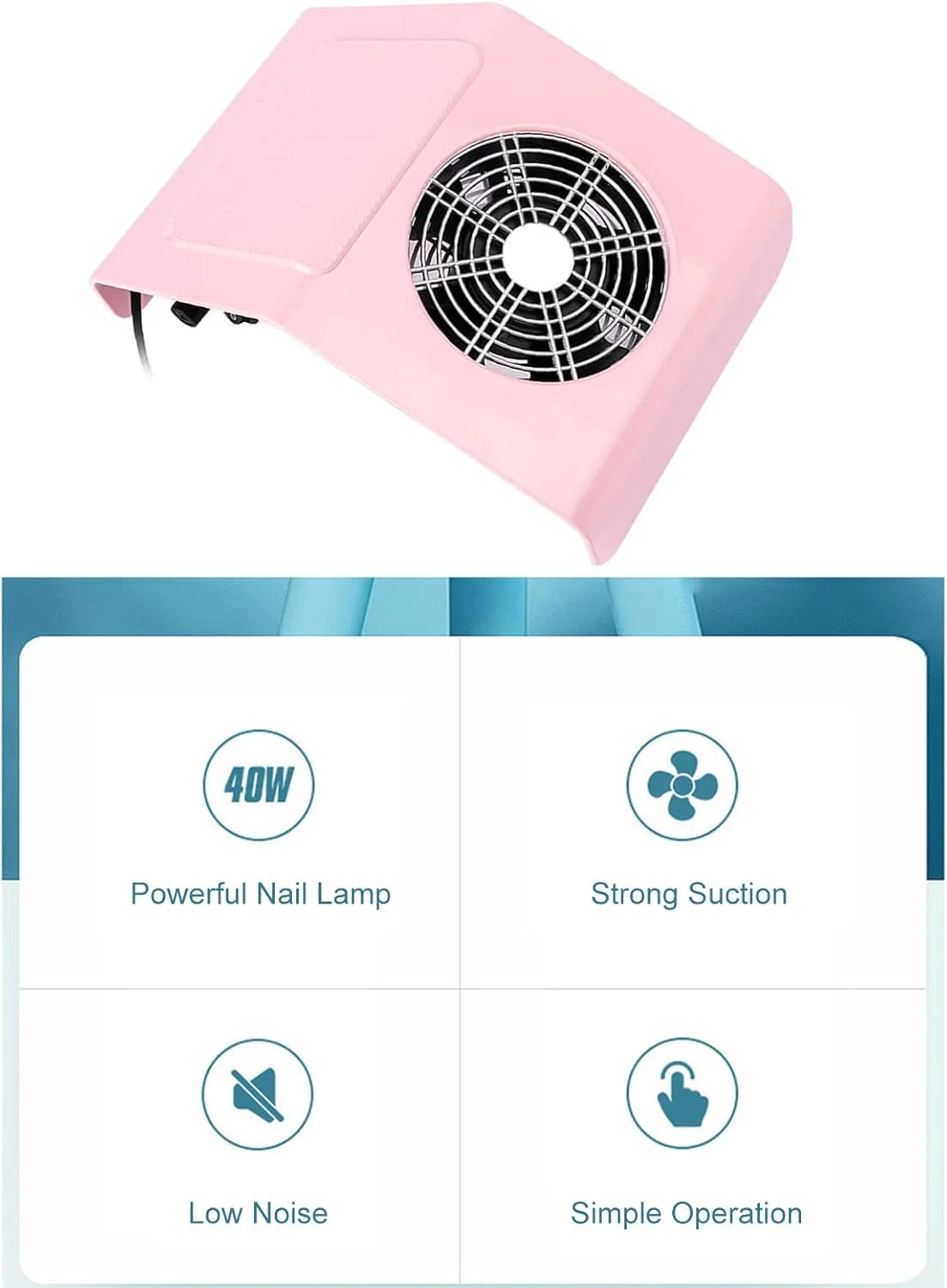 دستگاه مکنده گرد و غبار ناخن سالنی گرافسوآ 40 وات، جمع کننده گرد و غبار، دستگاه هنر ناخن، ابزار مانیکور سالن دستگاه مکنده گرد و غبار ناخن سالنی گرافسوآ 40 وات، جمع کننده گرد و غبار، دستگاه هنر ناخن، ابزار مانیکور سالن