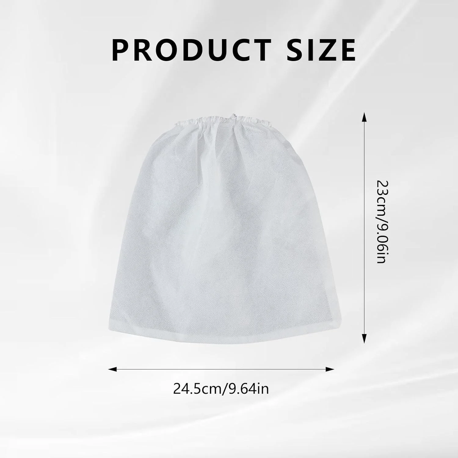 NICENEEDED 5 عدد کیسه جمع کننده گرد و غبار ناخن، کیسه های جمع آوری گرد و غبار هنر ناخن غیر بافته قابل استفاده مجدد، کیسه های ذخیره سازی گرد و غبار ناخن جایگزین تجهیزات مانیکور برای سالن ناخن