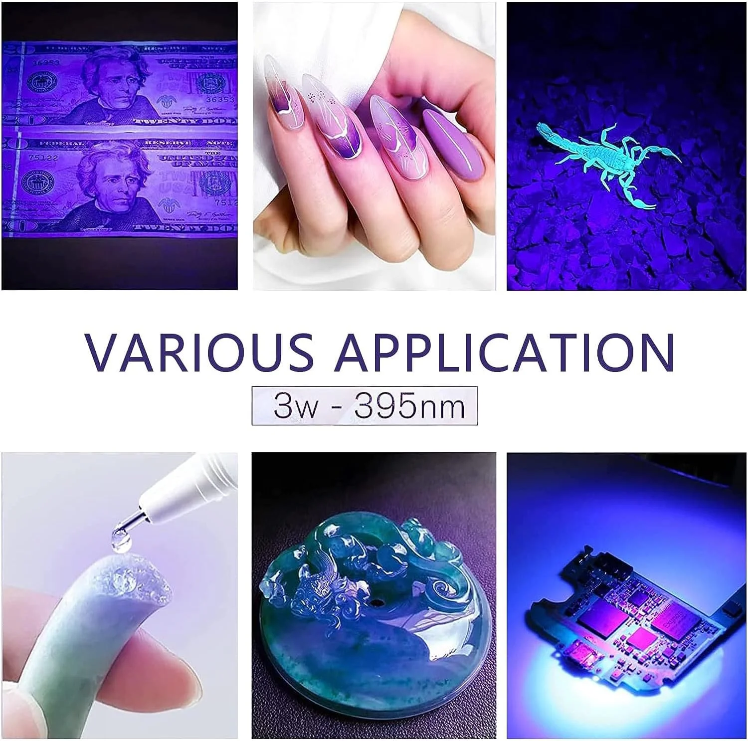 چراغ LED ناخن ALMEKAQUZ UV، چراغ خشک کننده لاک ژل ناخن 3 وات با گیره گردنی قابل تنظیم در 4 سطح، خشک کن ناخن ژلی، چراغ خشک کننده قابل حمل مانیکور برای ناخن های سالنی و خانگی (سفید)