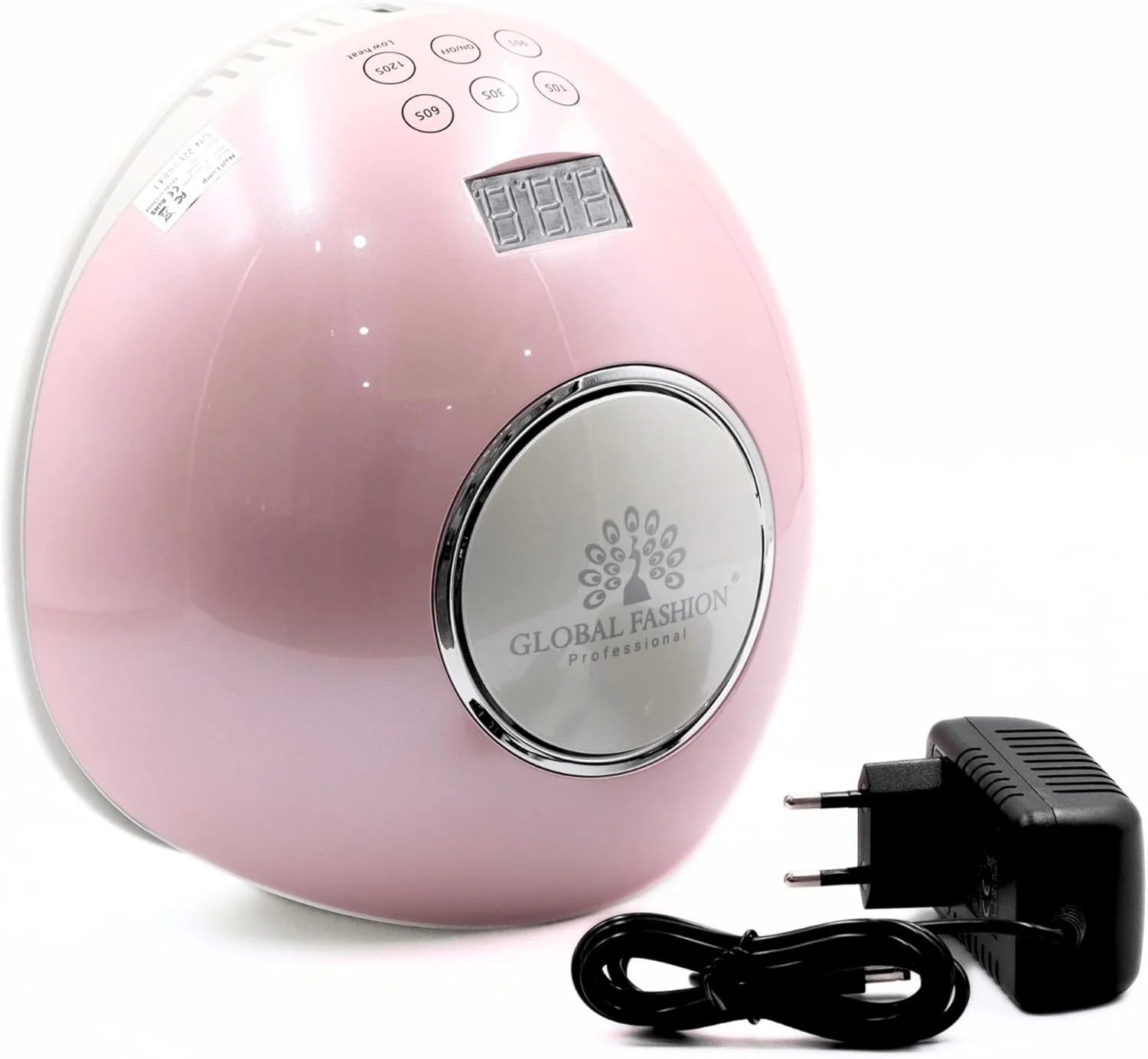 دستگاه خشک کن لاک ژل ناخن UV/LED دو کاره بی سیم گلوبال فشن، خشک کردن سریع 30 ثانیه ای، 3 تنظیمات تایمر، سبک وزن، ملایم روی پوست، استفاده آسان، نتایج با کیفیت سالن برای لاک ژل - G1 (صورتی)