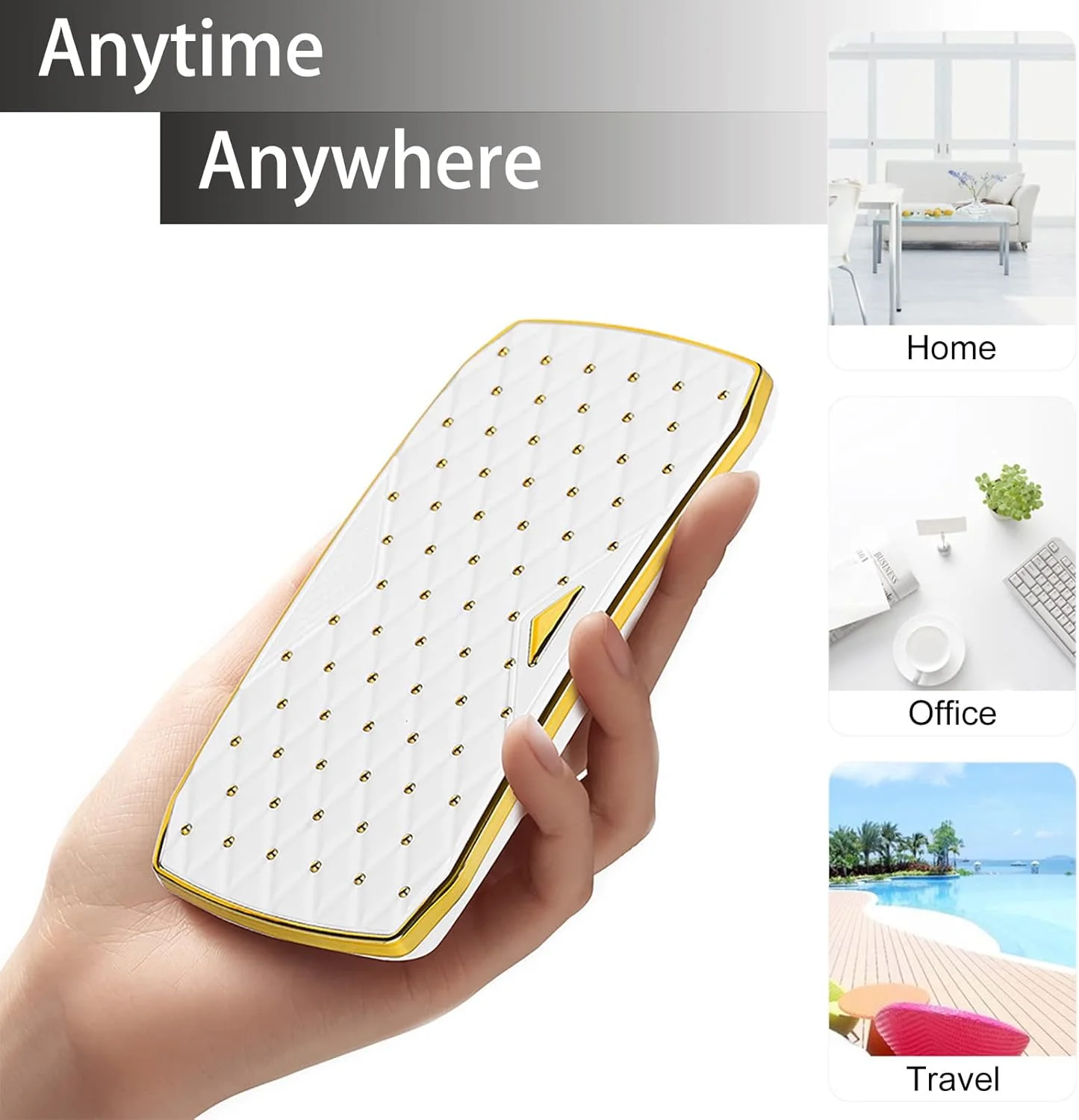 دستگاه خشک کن ناخن Azonee، چراغ ال ای دی 36 واتی برای لاک ژل، چراغ کوچک قابل حمل با 12 لامپ (36 وات، سفید)