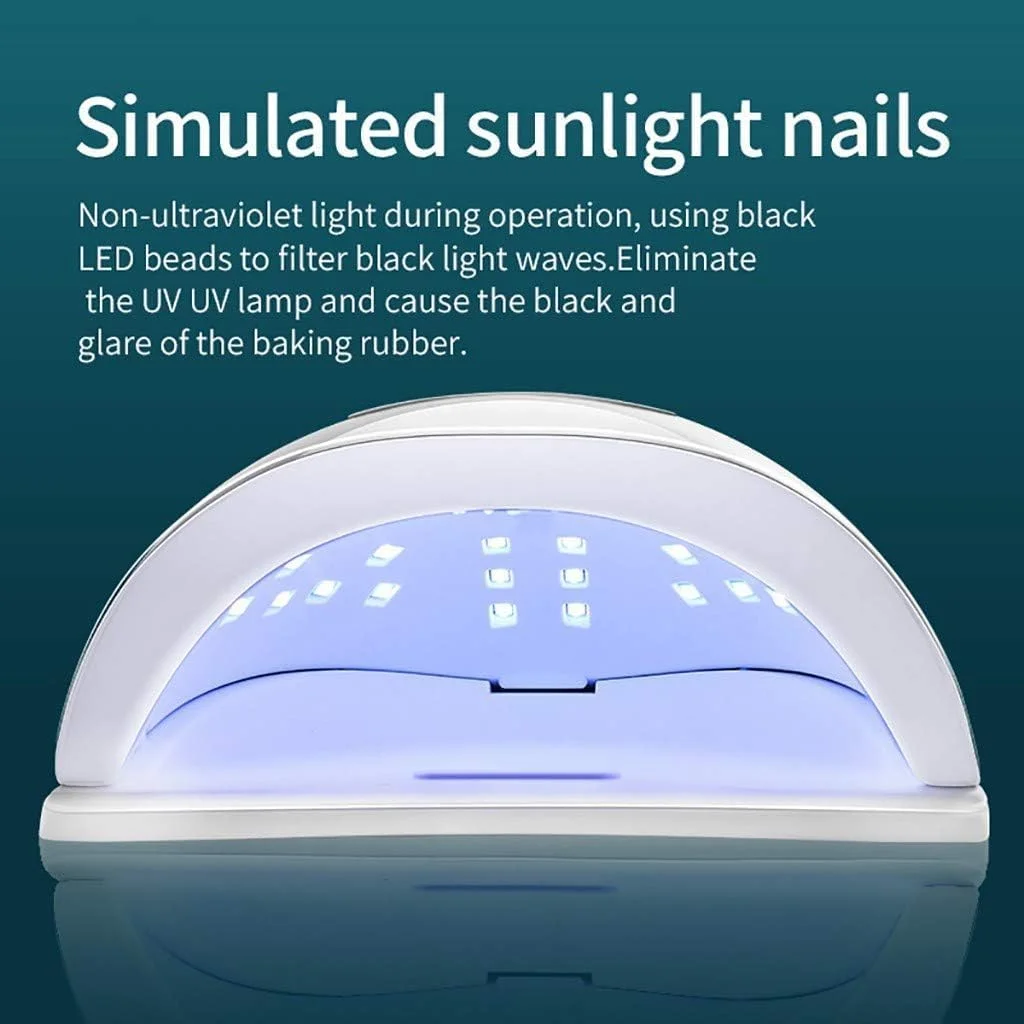 دستگاه خشک کن لاک ناخن ال ای دی یو وی 54 وات حرفه ای مناسب برای ناخن های دست و پا