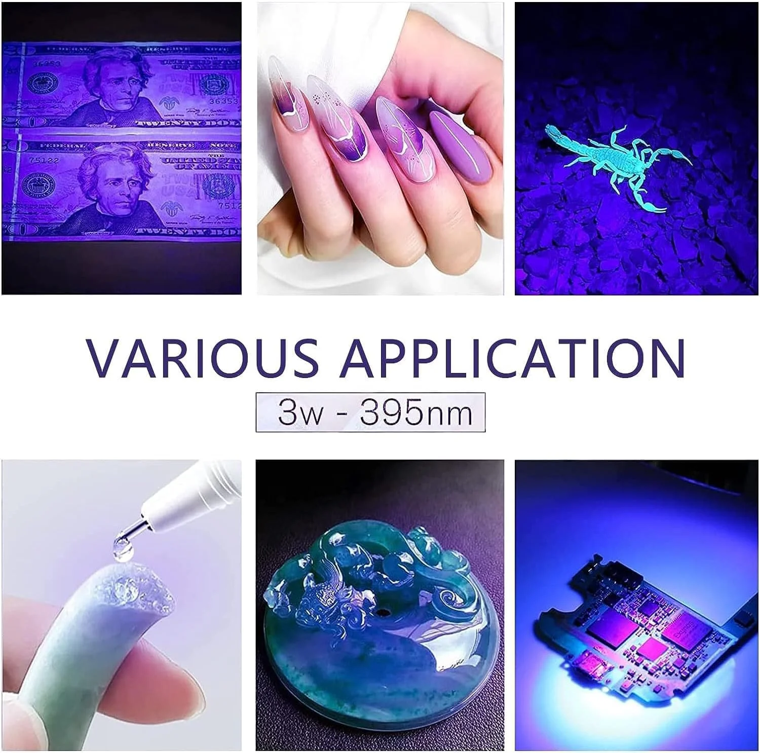 چراغ ناخن LED یو وی ALMEKAQUZ، چراغ خشک کن لاک ژل ناخن 3 وات، گیره چراغ گردن غازی با 4 سطح تنظیم، خشک کن ناخن قابل حمل برای ناخن ژلی، نور خشک کن مانیکور برای ناخن های سالنی، DIY خانگی (سفید)