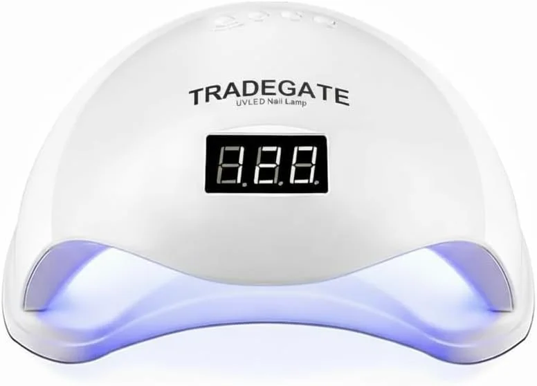 دستگاه خشک کن لاک ژل یو وی ال ای دی 48 وات با سنسور هوشمند، تایمر 10/30/60/99 ثانیه | نور کیورینگ حرفه ای مانیکور و پدیکور برای ناخن