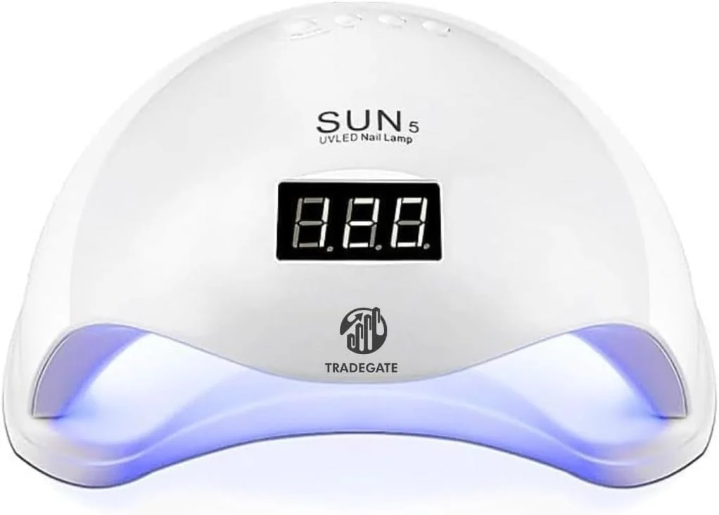 دستگاه خشک کن لاک ژل یو وی ال ای دی 48 وات با سنسور هوشمند، تایمر 10/30/60/99 ثانیه | نور کیورینگ حرفه ای مانیکور و پدیکور برای ناخن