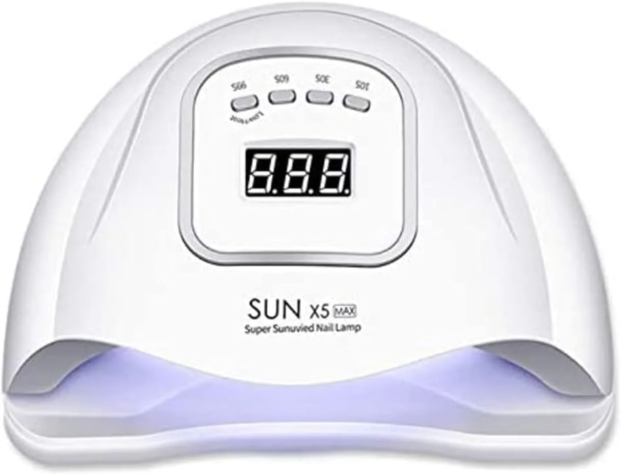 دستگاه خشک کن لاک ناخن ال ای دی یو وی 120 وات با 45 ال ای دی، تایمر 30/60/90 ثانیه و سنسور خودکار