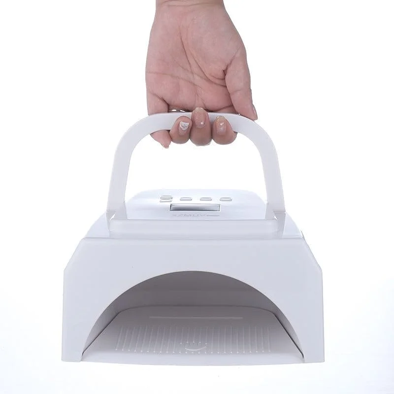 لامپ خشک کن ناخن UV/LED بی سیم 2 در 1 حرفه ای گلوبال فشن، خشک کردن سریع 36 واتی در 30 ثانیه، سنسور اتوماتیک، 3 تنظیمات تایمر، صفحه نمایش دیجیتال، نتایج سالن در خانه - XZMUV 5PRO (سفید)