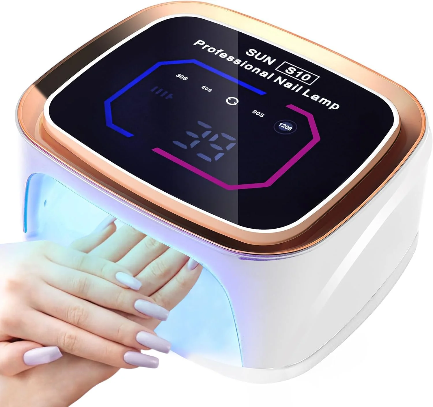 چراغ LED UV ناخن بی سیم Angju، چراغ ناخن 108 وات قابل شارژ UV برای ناخن های ژلی با صفحه نمایش LCD بزرگ، چراغ خشک کن ژل حرفه ای، خشک کن ناخن حسگر خودکار 4 تایمر برای سالن و خانه چراغ LED UV ناخن بی سیم Angju، چراغ ناخن 108 وات قابل شارژ UV برای ناخن های ژلی با صفحه نمایش LCD بزرگ، چراغ خشک کن ژل حرفه ای، خشک کن ناخن حسگر خودکار 4 تایمر برای سالن و خانه