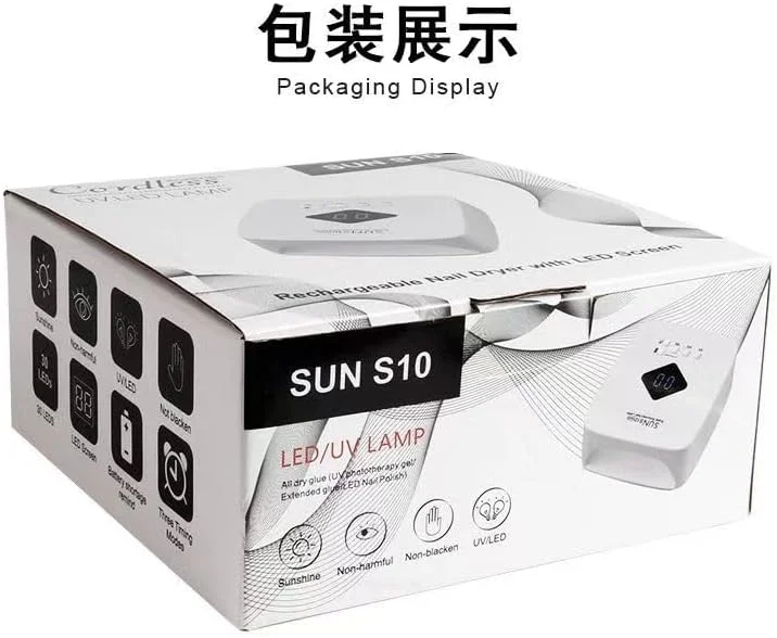 دستگاه خشک کن لاک ناخن UV LED اوسیا نیل گرلز، نور UV سریع برای لاک ژل ناخن، خشک کن حرفه ای با 2 تنظیم تایمر و سنسور خودکار، خشک کن ژل LED برای ناخن انگشت، ابزار طراحی ناخن، مدل شارژی