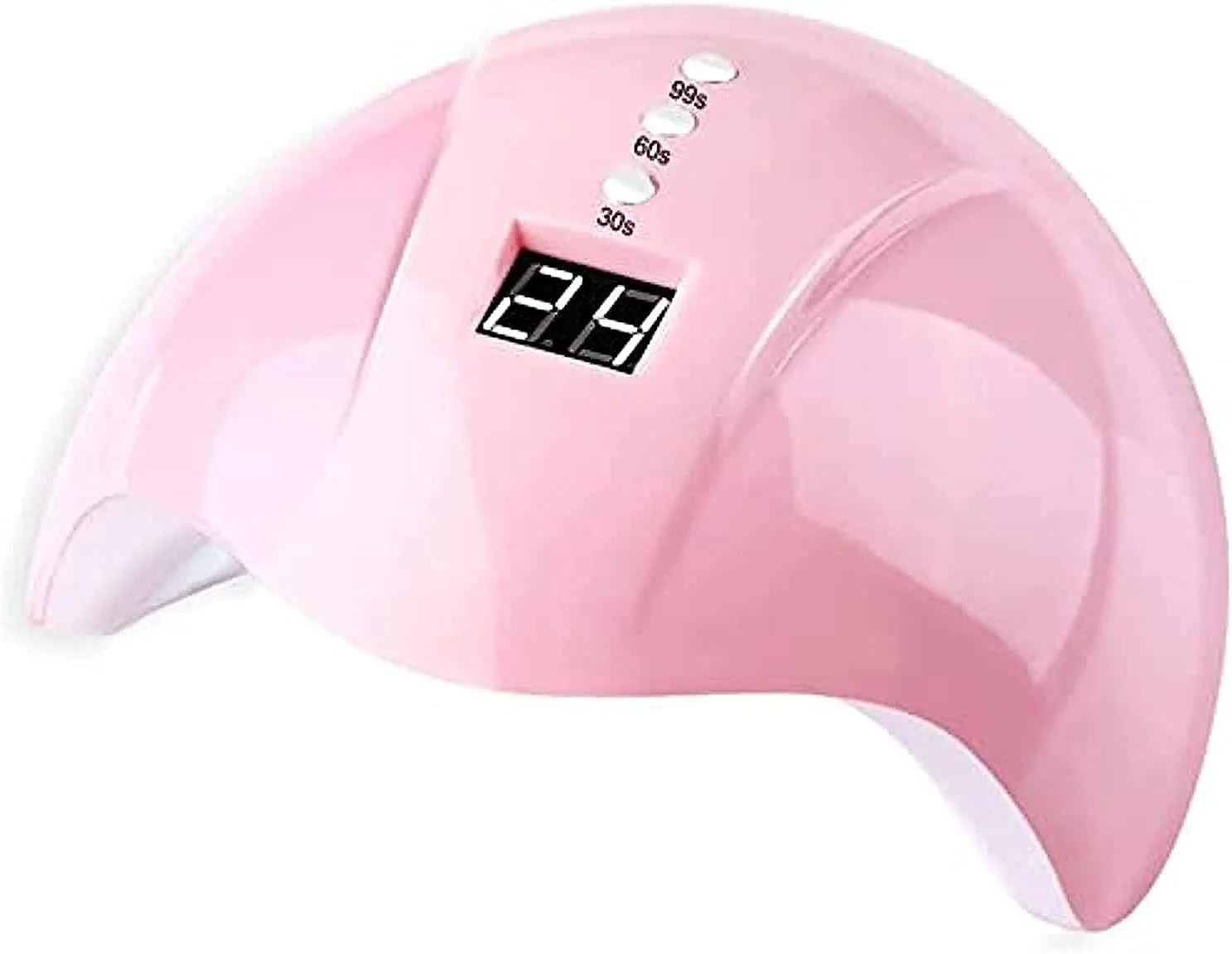 دستگاه خشک کن ناخن LED یو وی ORiTi، لامپ یو وی LED ناخن 24 وات با 3 تایمر و سنسور اتصال USB برای لاک ژل ناخن انگشتان دست و پا (صورتی)