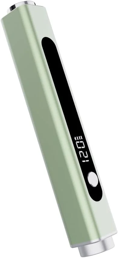 چراغ UV دستی ناخن با آهنربا و مهر برای ناخن های ژلی، چراغ کوچک چند منظوره قابل حمل و شارژی (سبز فلزی)