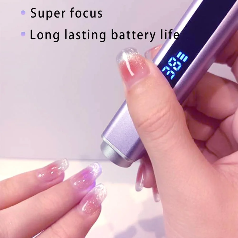 چراغ UV دستی ناخن با آهنربا و مهر برای ناخن های ژلی، چراغ کوچک چند منظوره قابل حمل و شارژی (سبز فلزی) چراغ UV دستی ناخن با آهنربا و مهر برای ناخن های ژلی، چراغ کوچک چند منظوره قابل حمل و شارژی (سبز فلزی)