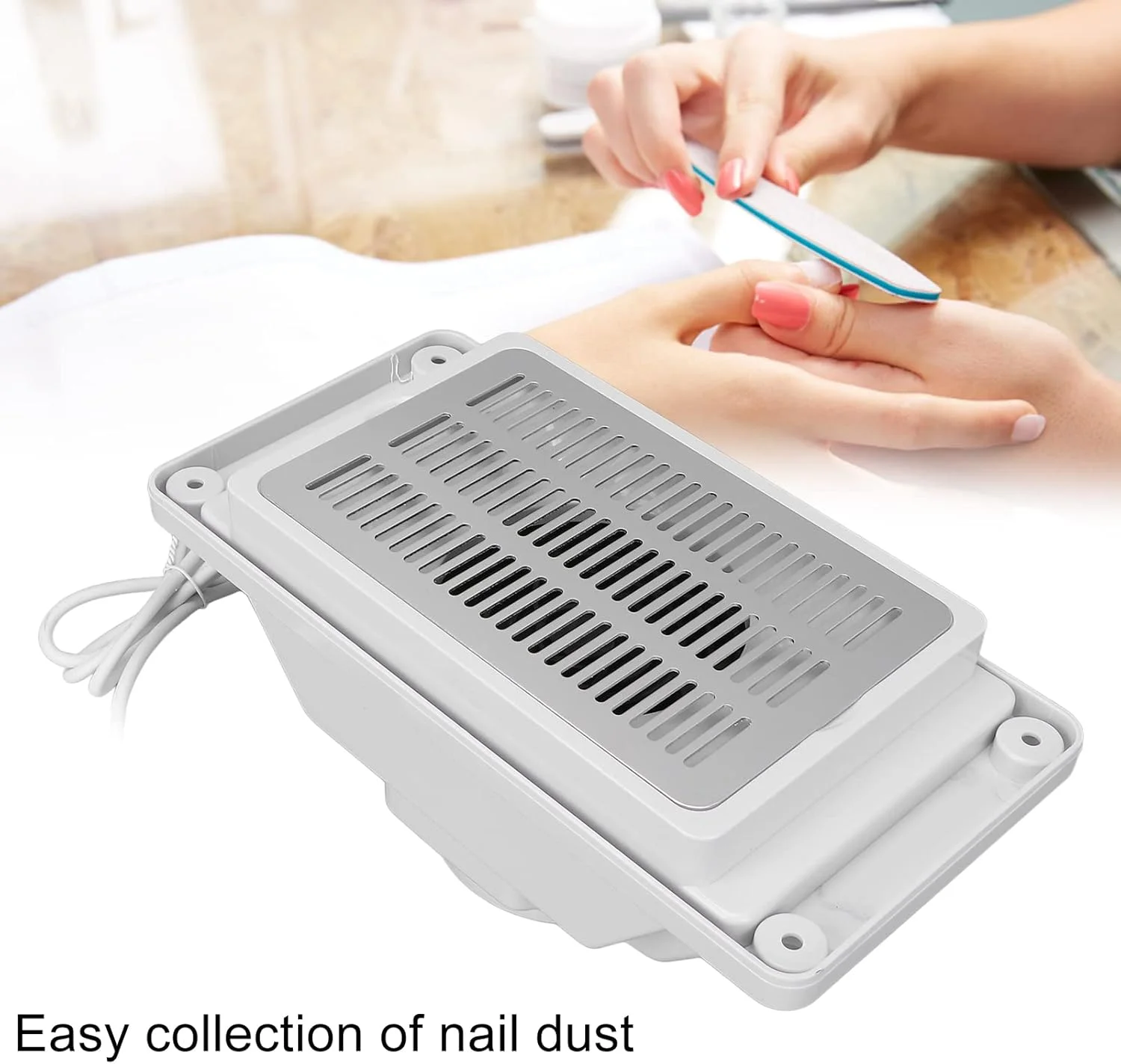 دستگاه جمع کننده گرد و غبار ناخن، فن مکش قدرتمند 6 واتی با 3 کیسه ذخیره سازی، دستگاه مکنده برقی قابل حمل برای سالن های آرایشی و منزل